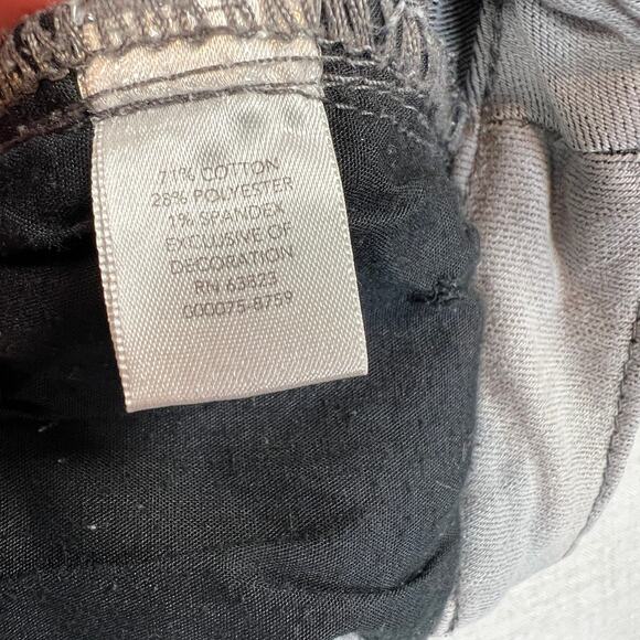 Christopher and Banks Mid Rise Straight Leg Jeans Women's 10 Gray Studded Pocket - Picture 5 of 15